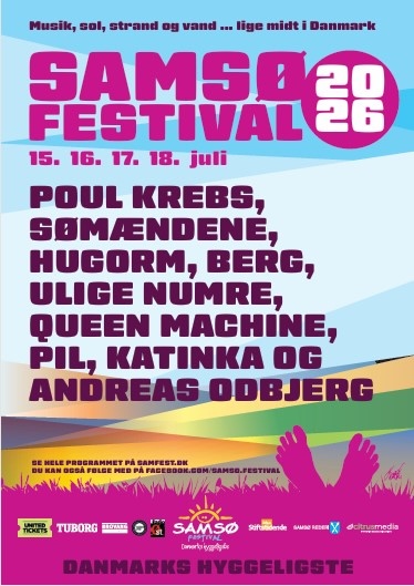 Officiel plakat for Samsø Festival 2026